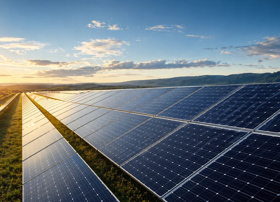Solar farm in Europe